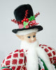 Luxury Christmas Caroller Elf – 65cm Green & Red