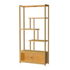 6-Tier Bamboo Shelf Unit – Freestanding Storage Bookcase & Plant Display Stand