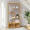 6-Tier Bamboo Shelf Unit – Freestanding Storage Bookcase & Plant Display Stand