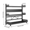 3-Tier Large Kitchen Spice Rack – Adjustable Anti-Rust Storage Shelf