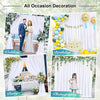 3×3m White Wedding Backdrop Curtains – Event & Party Decor