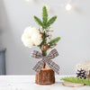 Mini Rustic Christmas Tree set of 4