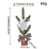 Mini Rustic Christmas Tree set of 4