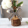 Mini Rustic Christmas Tree set of 4