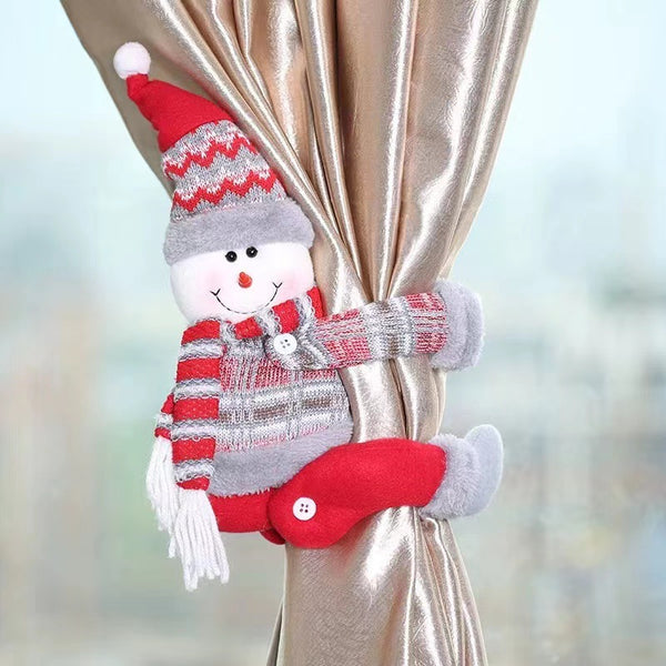 Snowman Curtain Tieback Decor 22*44cm  2 PCS