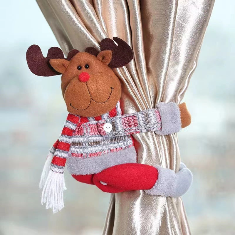 Reindeer Curtain Tieback Decor 27*34cm  2 pcs