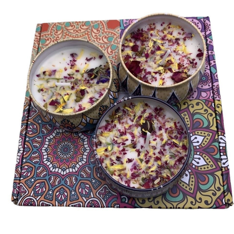 Small Scented Candle Set - 4 Soy Wax Candles, Travel Candle Set