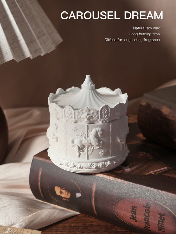 Rotating Carousel Soy Candle