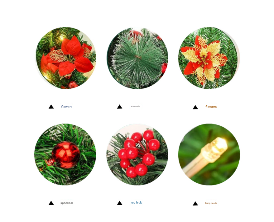 Gold Festive Pre-Lit Christmas Garland