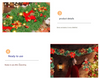 Gold Festive Pre-Lit Christmas Garland