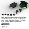 Nuraboost Edge Gaming Earbuds – Ultra Low Latency, Bluetooth 5.0 (Matte Black)