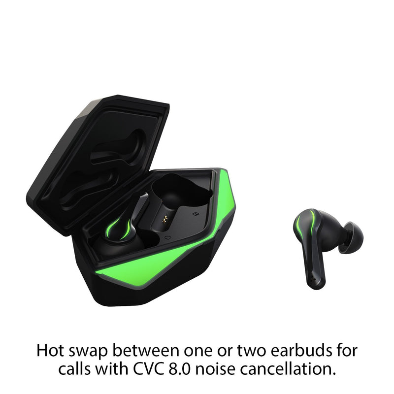 Nuraboost Edge Gaming Earbuds – Ultra Low Latency, Bluetooth 5.0 (Matte Black)