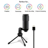 Sonictrek Studio USB Microphone – Streaming & Podcast Mic with Desk Tripod