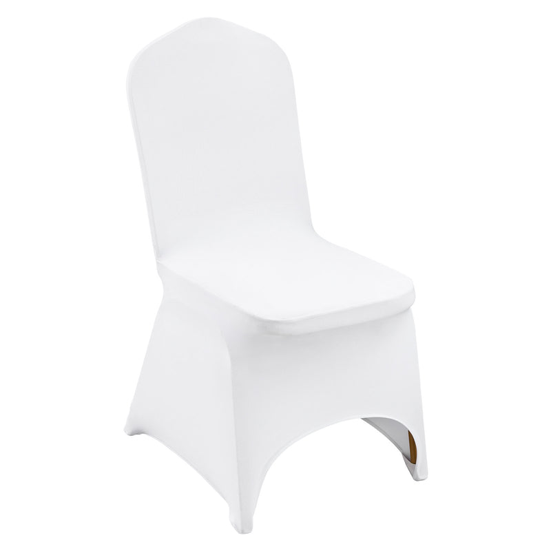 VEVOR Stretch Spandex Folding Chair Covers – White, 100 Pack