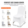 VEVOR Stretch Spandex Folding Chair Covers – White, 100 Pack