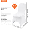 VEVOR Stretch Spandex Folding Chair Covers – White, 100 Pack