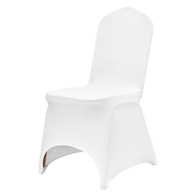 VEVOR Stretch Spandex Folding Chair Covers – White, 100 Pack