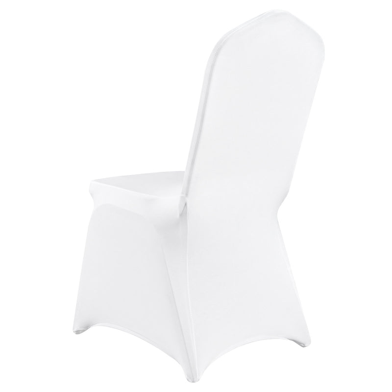 VEVOR Stretch Spandex Folding Chair Covers – White, 100 Pack
