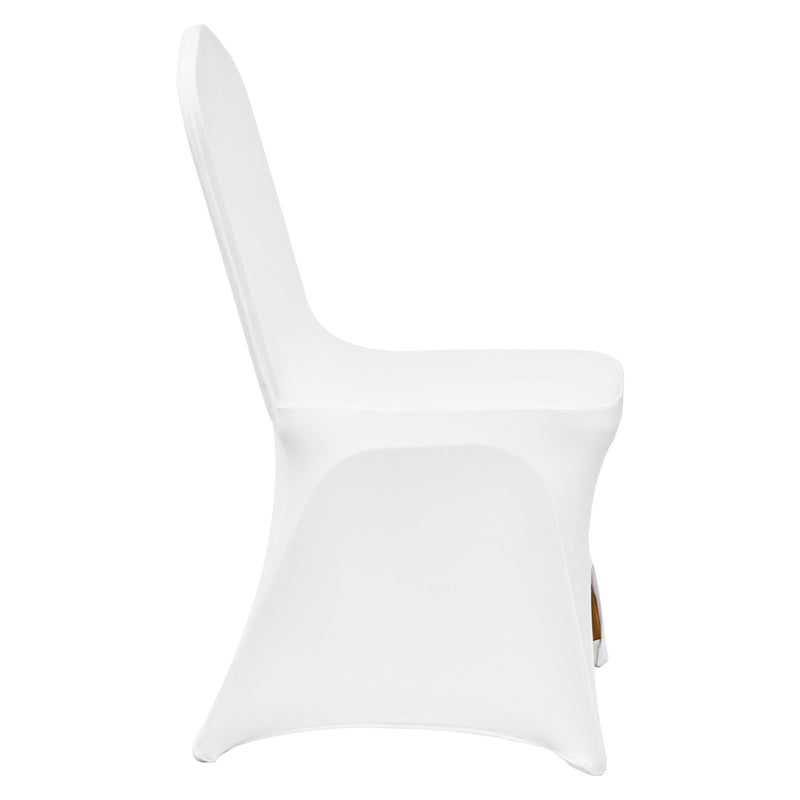 VEVOR Stretch Spandex Folding Chair Covers – White, 100 Pack