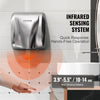 VEVOR 1800W Commercial Automatic Hand Dryer Stainless Steel High Speed