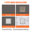 VEVOR 33x33cm Stainless Steel Double Shelf Shower Niche