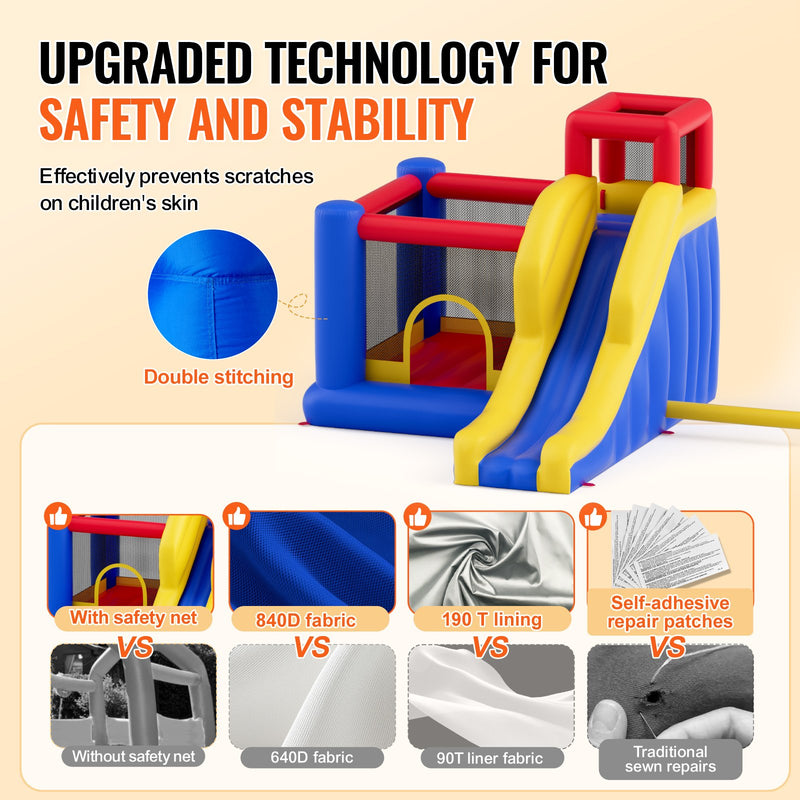 VEVOR Kids Jumping Castle with Slide – 3.4m