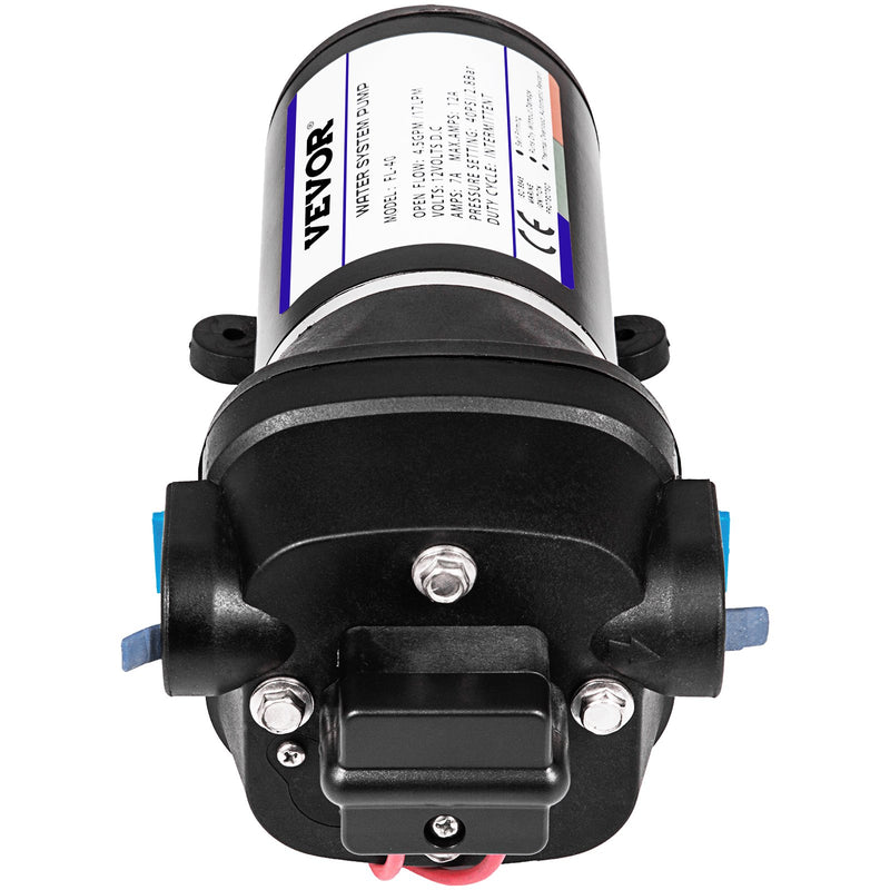 VEVOR 12V 40PSI Diaphragm Water Pump 17L/min
