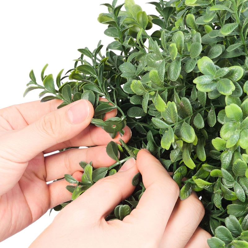 VEVOR Artificial Boxwood Double Ball Topiary Trees 2PCS 91cm Indoor Outdoor Decor