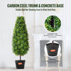 VEVOR 2 Pack 91.4cm Artificial Boxwood Topiary Tree Faux Plant UV Decor In/Outdoor