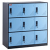 9-Door Metal Storage Cabinet – Black
