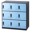 9-Door Metal Storage Cabinet – Black