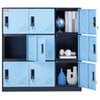 9-Door Metal Storage Cabinet – Black