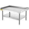 VEVOR Stainless Steel Grill Prep Table 122x76cm with Adjustable Undershelf