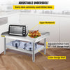 VEVOR Stainless Steel Grill Prep Table 122x76cm with Adjustable Undershelf