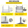 VEVOR Stainless Steel Grill Prep Table 122x76cm with Adjustable Undershelf