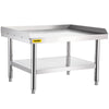 VEVOR Stainless Steel Grill Prep Table 122x76cm with Adjustable Undershelf