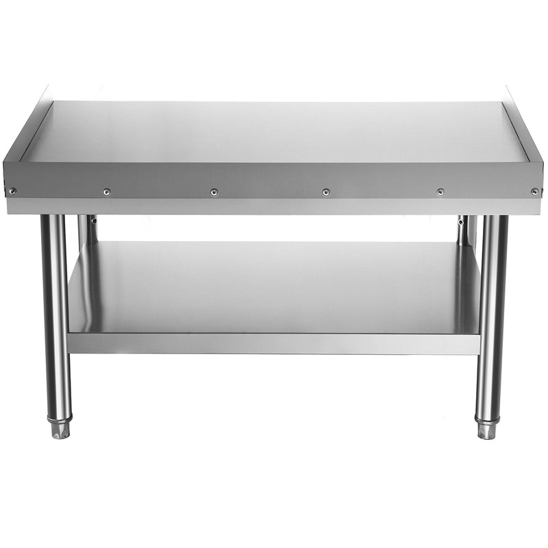 VEVOR Stainless Steel Grill Prep Table 122x76cm with Adjustable Undershelf