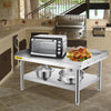 VEVOR Stainless Steel Grill Prep Table 152x76cm with Adjustable Undershelf