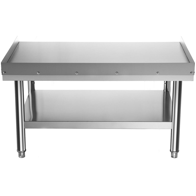 VEVOR Stainless Steel Grill Prep Table 152x76cm with Adjustable Undershelf