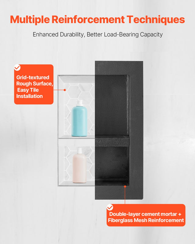 Shower Niche 40.6x50.8x10.2cm Recessed Shelf