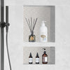 Shower Niche 40.6x61cm Ready for Tile Double Shelf, Black