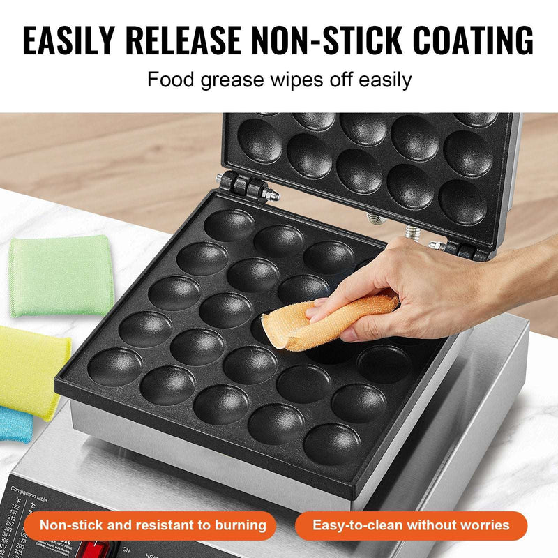 VEVOR Commercial Dorayaki Baker 25PCS 1700W