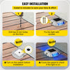 VEVOR Solar Driveway Lights 16 Pack Blue LED