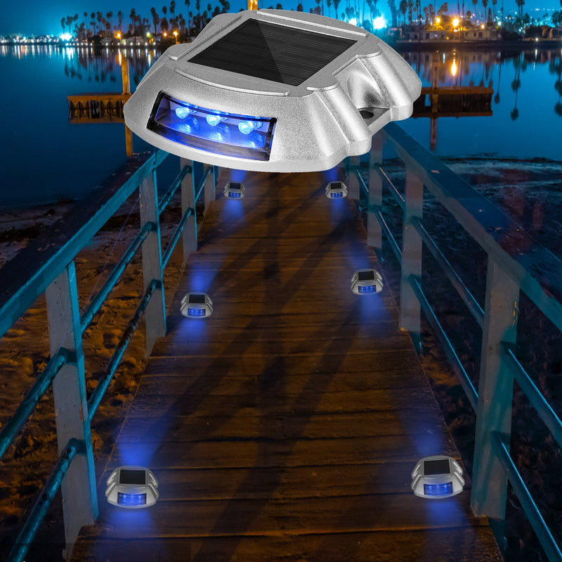VEVOR Solar Driveway Lights 16 Pack Blue LED
