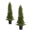 VEVOR Artificial Cedar Topiary Trees 2PCS 91cm Indoor Outdoor Decor