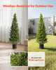 VEVOR Artificial Cedar Topiary Trees 1219mm – 2 Set