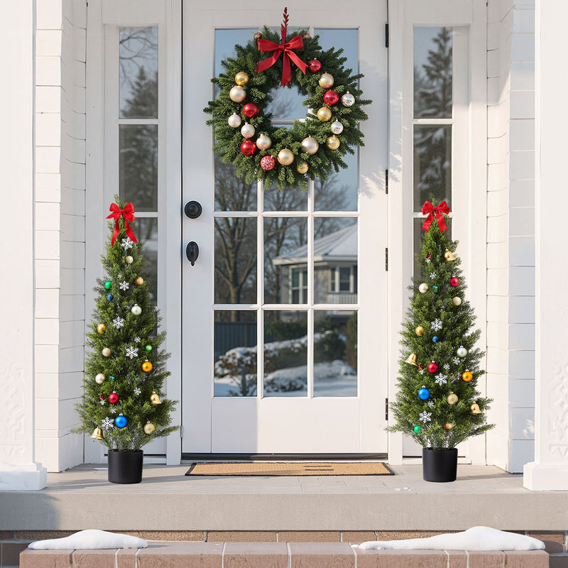 VEVOR Artificial Cedar Topiary Trees 1219mm – 2 Set