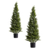VEVOR Artificial Cedar Topiary Trees 1219mm – 2 Set
