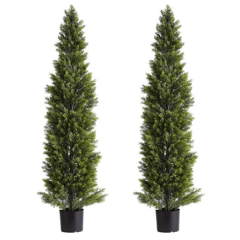 VEVOR Artificial Cedar Topiary Trees 1524mm – 2 Set