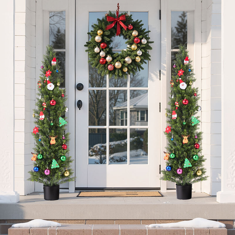 VEVOR Artificial Cedar Topiary Trees 1524mm – 2 Set